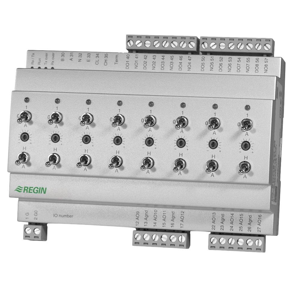 I/O Module With 8 Digital And 8 Analogue Outputs - Regin