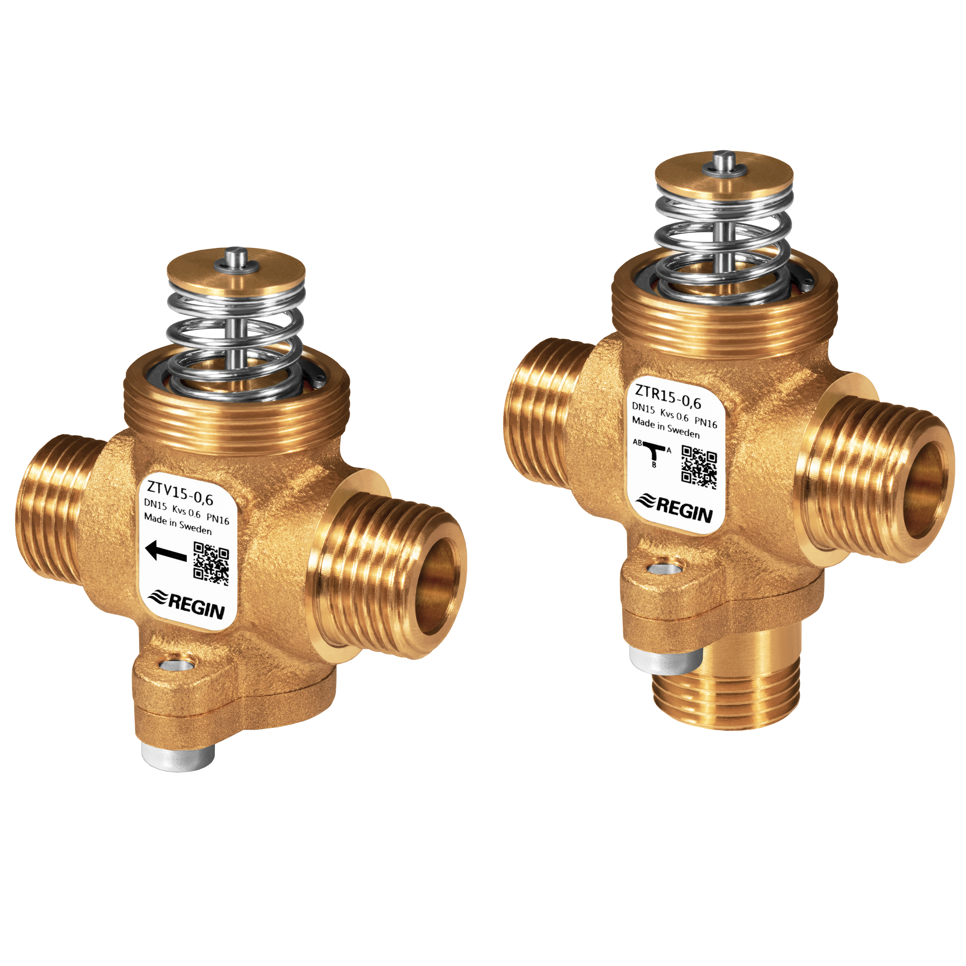 ZTV / ZTR - 2- and 3-way control valves DN15-25, kvs 0.25-7.0, 5.5 